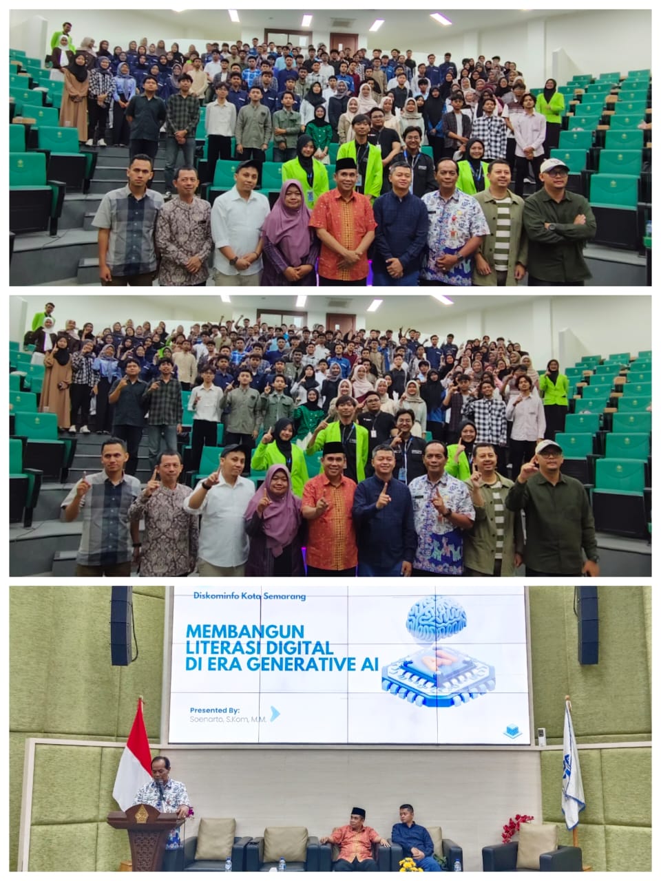 Kepala Diskominfo Kota Semarang Jadi Keynote Speaker dalam Seminar Digital Literacy and AI for Future Innovators di UIN Walisongo